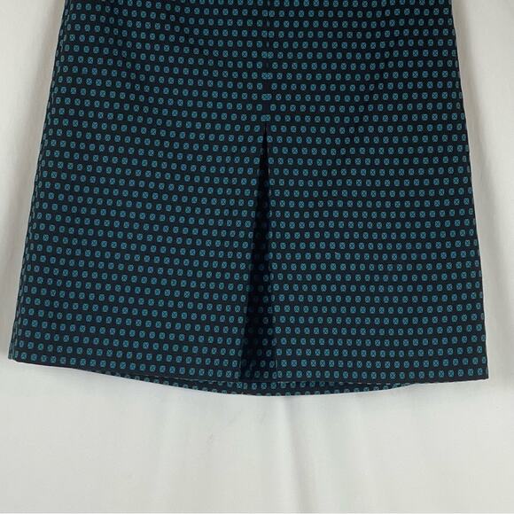 LOFT Black & Teal Career OfficeCore Academia Pleated Skirt NWOT Size 2P - Picture 3 of 12